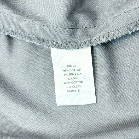 Jessica Simpson Grey Fit & Flare V-Neck Dress - Size 4 - Picture 8 of 8